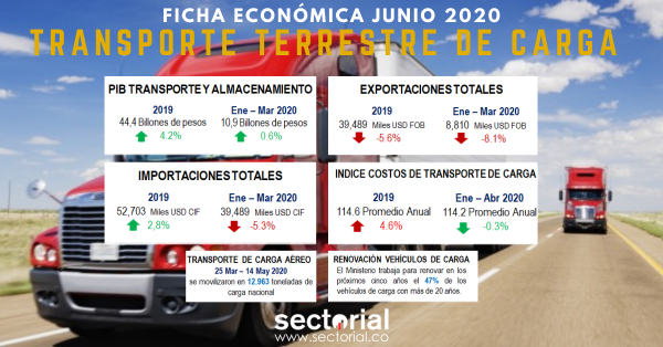Ficha Econ&oacute;mica Transporte Terrestre de Carga Junio 2020: Se Adelanta Pol&iacute;tica para Renovar Veh&iacute;culos de Carga con m&aacute;s de 20 A&ntilde;os.