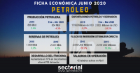 Ficha Econ&oacute;mica Petr&oacute;leo Junio 2020: La Implementaci&oacute;n del Fracking Aumentar&iacute;a las Reservas de Crudo a 22 a&ntilde;os