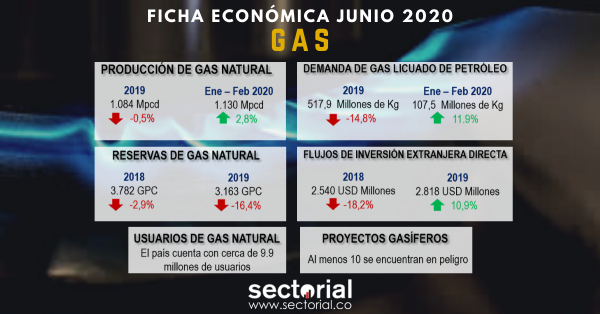 Ficha Econ&oacute;mica Gas Junio 2020: Reservas se Reducen a 8 A&ntilde;os